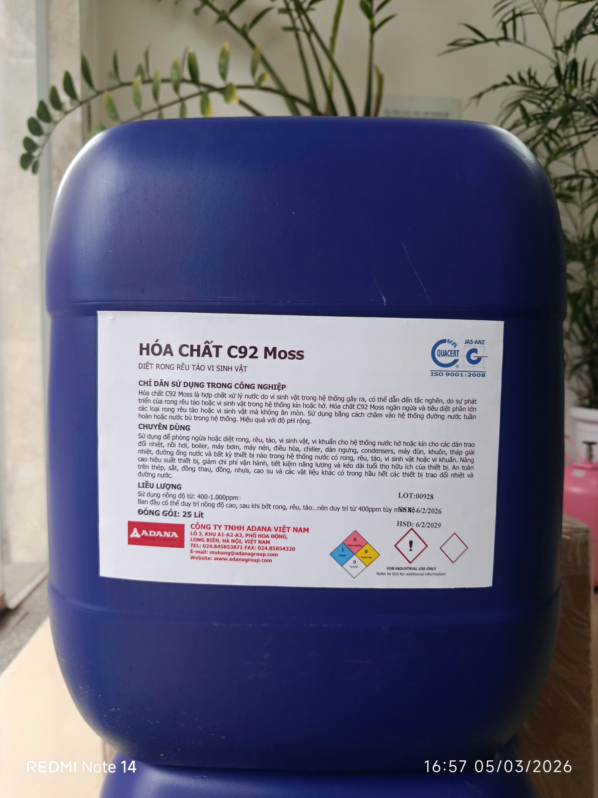 Hóa Chất Chống Rong Rêu
