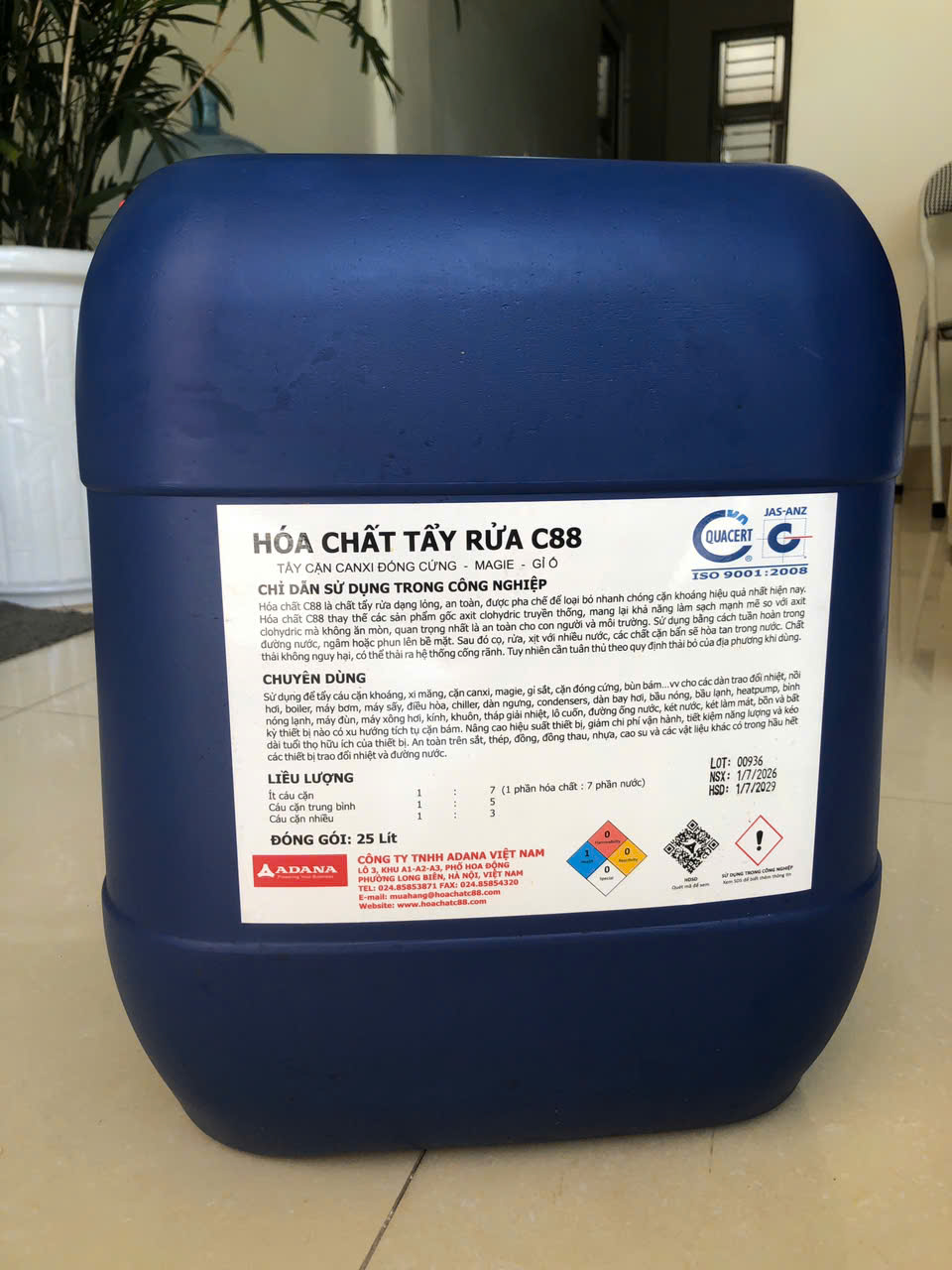 Hóa chất tẩy cáu cặn C88